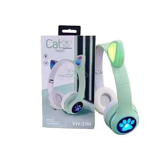 Fone De Ouvido Bluetooth Orelha Gatinho Infantil Led Sem Fio - Cat Ear