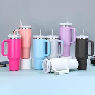 Copo Térmico 1200ml / Bebida Quente e Frio Canudo Liso