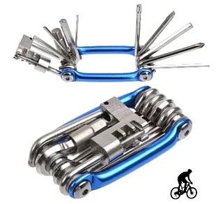 Kit Ferramentas 12 Funções Chave Corrente Bike Bicicleta