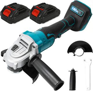 Esmerilhadeira Angular Sem Fio + 2 Baterias 48v Azul/preto
