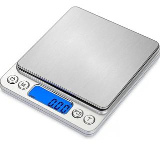 Balança Alta Precisão Digital 2kg Prateado