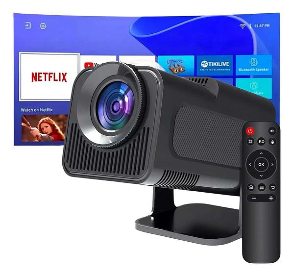 Projetor HY320 Smart TV WiFi6 4K 390 ANSI Android 11