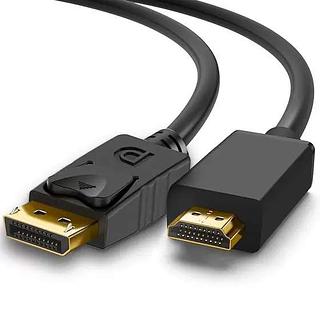 Cabo Adaptador Displayport Dp Para Hdmi 4k 144hz 1,8m Metros