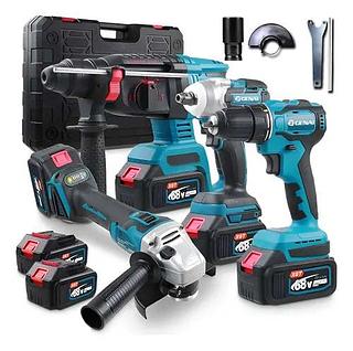 Kit Ferramentas 4 Em 1 Multifuncional Profissional A Bateria