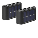 Luminária Solar 120 Cob 24w Sensor Presença Varanda