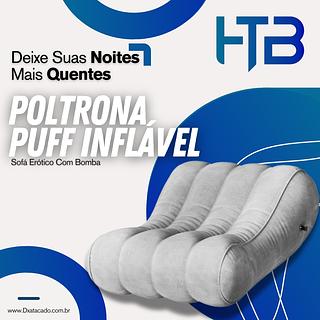 Sofá Poltrona Inflável Erótica Com Bomba 110v Puff Durável