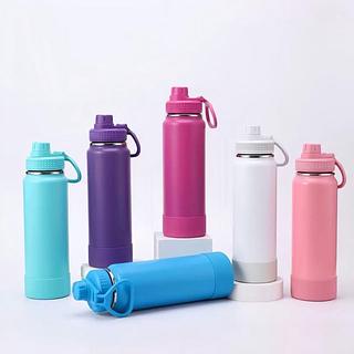 Garrafa de Água Térmica Inox Esportiva Academia Isolada a Vácuo Aço Inox 800ml