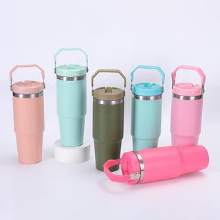 Copo Térmico 900ML/ Bebida Quente e Frio Canudo Liso