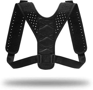 Corretor postural unissex para homens e mulheres, endireitador ajustável nas costas e suporte superior das costas