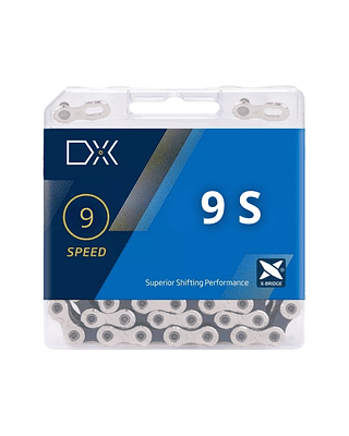 Corrente Bike Transmissão Kmc X9 9 Velocidades 116l Prata