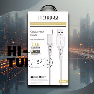 Cabo de Carregamento Rapido ( TIPO-C ) HI-TURBO 2.4A Modelo T-709C