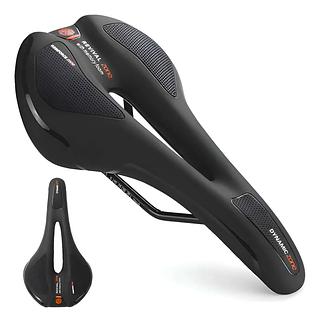 Banco Selim Bike Mtb Sport Revival Zone Vazado Gel Anatomico Detalhes Em Vermelho