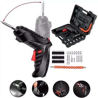 Parafusadeira Pequena 4.8V - Mini Parafusadeira e Furadeira Portátil Recarregável - Mini Parafusadeira Sem Fio de Mão com USB - Parafusadeira Portátil e Mini Furadeira para Reparos e Montagens Rápidas