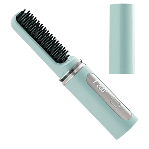 Escova Alisadora Sem Fio com Display Digital – Recarregável, Portátil e Rápida