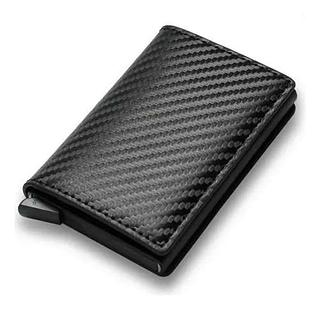 Carteira Masculina Couro Legitimo Carbono Porta Cnh Cartão