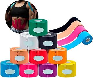Fita Kinesio Tape Bandagem Elástica Adesiva para Fisioterapia Lesão Muscular