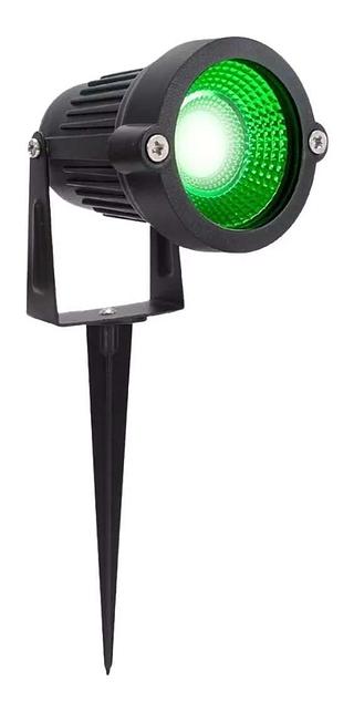 Lampada Led espeto jardim 5W Verde